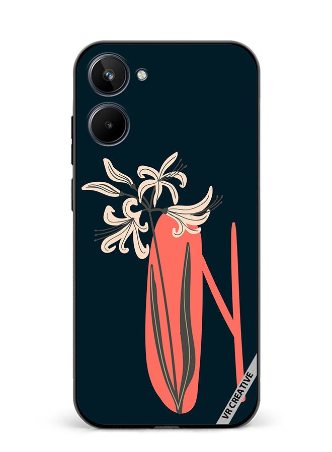 VR CREATIVE Protective Case Cover For Realme 10 Alphabet N Design Multicolour - Image 1