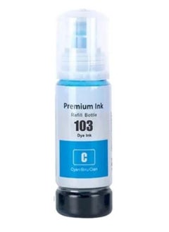 Terabyte 103 for EPSON for EcoTank 70ml/bottle Cyan for Epson L1110‎ L3110 L3111 L3150 L3151 L3156 L3160 L5190‎  - Image 1
