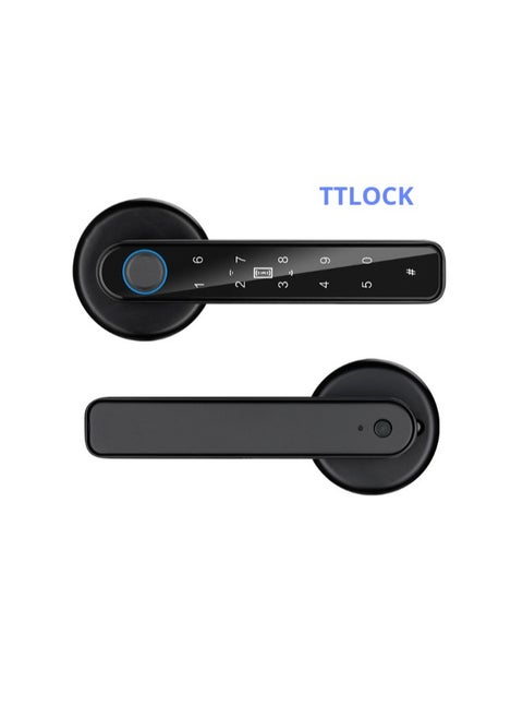 Smart Fingerprint Door Knob,With 5 Ways To Unlock(Bluetooth App/Fingerprint/Code/Key/IC Card ), Electronic Digital Door Lock,Bedroom Biometric Door Lock