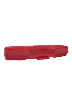 Elista ELS-MusiBar 1000, 10 W, BT Soundbar, TWS Feature, with FM, AUX, TF Card, USB Connectivity, Upto 5 Hrs Playback, Built-in Mic & Holder for mobile, PC, Tablets, and Laptops (Red)  - Image 2