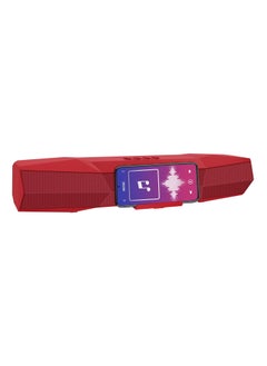Elista ELS-MusiBar 1000, 10 W, BT Soundbar, TWS Feature, with FM, AUX, TF Card, USB Connectivity, Upto 5 Hrs Playback, Built-in Mic & Holder for mobile, PC, Tablets, and Laptops (Red)  - Image 3