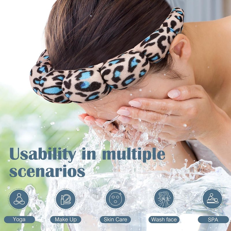 Ztomine Store Spa Headbands for Washing Face or Facial - Set of 2 Terry Cloth Headbands for Puffy Makeup, Mask, Skin Treatment - Image 2