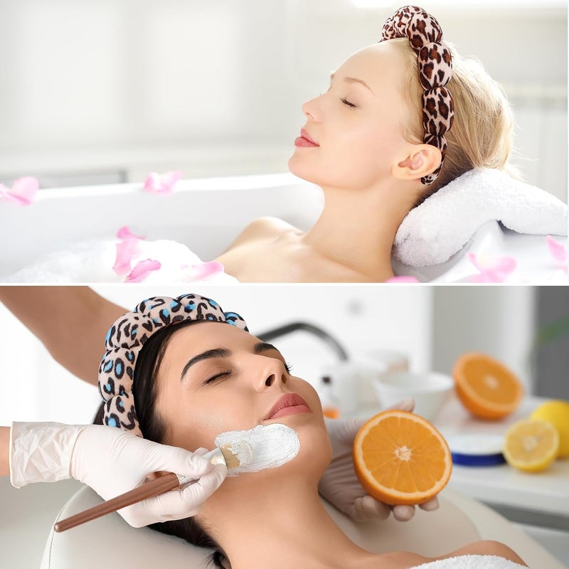 Ztomine Store Spa Headbands for Washing Face or Facial - Set of 2 Terry Cloth Headbands for Puffy Makeup, Mask, Skin Treatment - Image 5