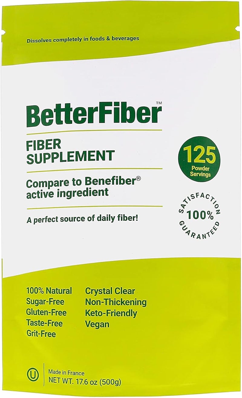 Modernist Pantry BetterFiber  Prebiotic Fiber Supplement 100 Generic Equivalent of Leading Brand  NonGMO GlutenFree Vegan OU Kosher Certified  176oz500g 125 Servings - Image 1