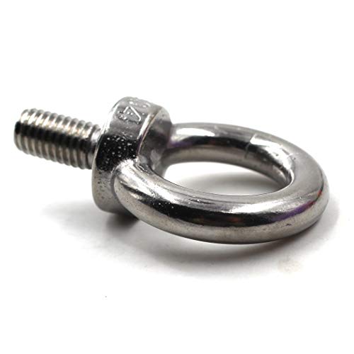 Flomore M12 Eye Bolt 304 Stainless Steel Heavy Duty Lifting Ring Bolt Screws Pack of 2 - Image 2