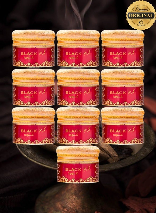Banafa 10 Pieces Black Oud Cream 9g - Image 1