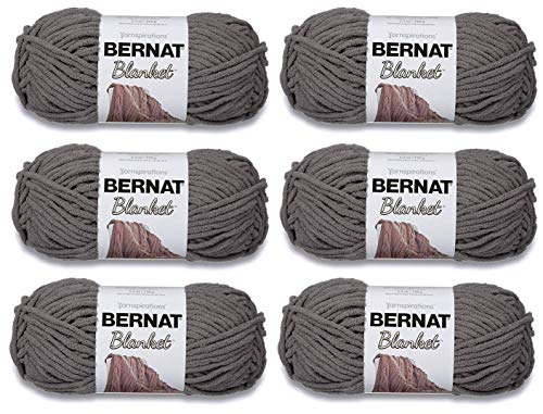 Bernat Blanket Yarn - 6 Pack (Dark Grey) - Image 1