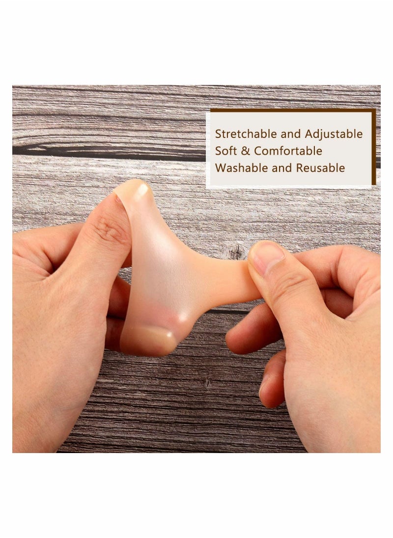 Excefore - 20 Pieces Gel Finger Protector, Finger Cots Silicone Finger Cover Cap Gel Finger Sleeves Finger Support for Finger Cracking, Finger Trigger - Image 1