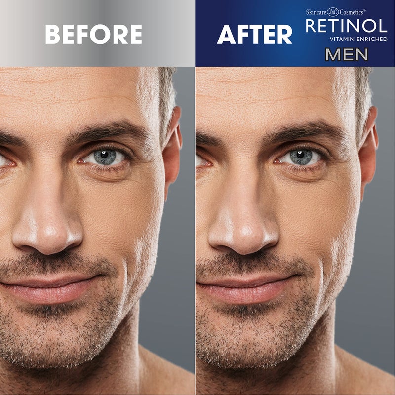 Retinol Men Anti- Aging Facial Wipes - Quickly cleanses Face from Sweat, Oil and Pore-Clogging Dirt without any heavy residue + Retinol Men Anti-Aging Hand Cream For Younger Looking Hands - Image 3