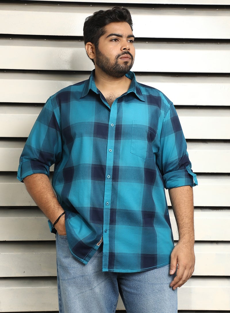 هاي ستار قميص كاجوال رجالي بقصة عادية كاروهات - Image 2