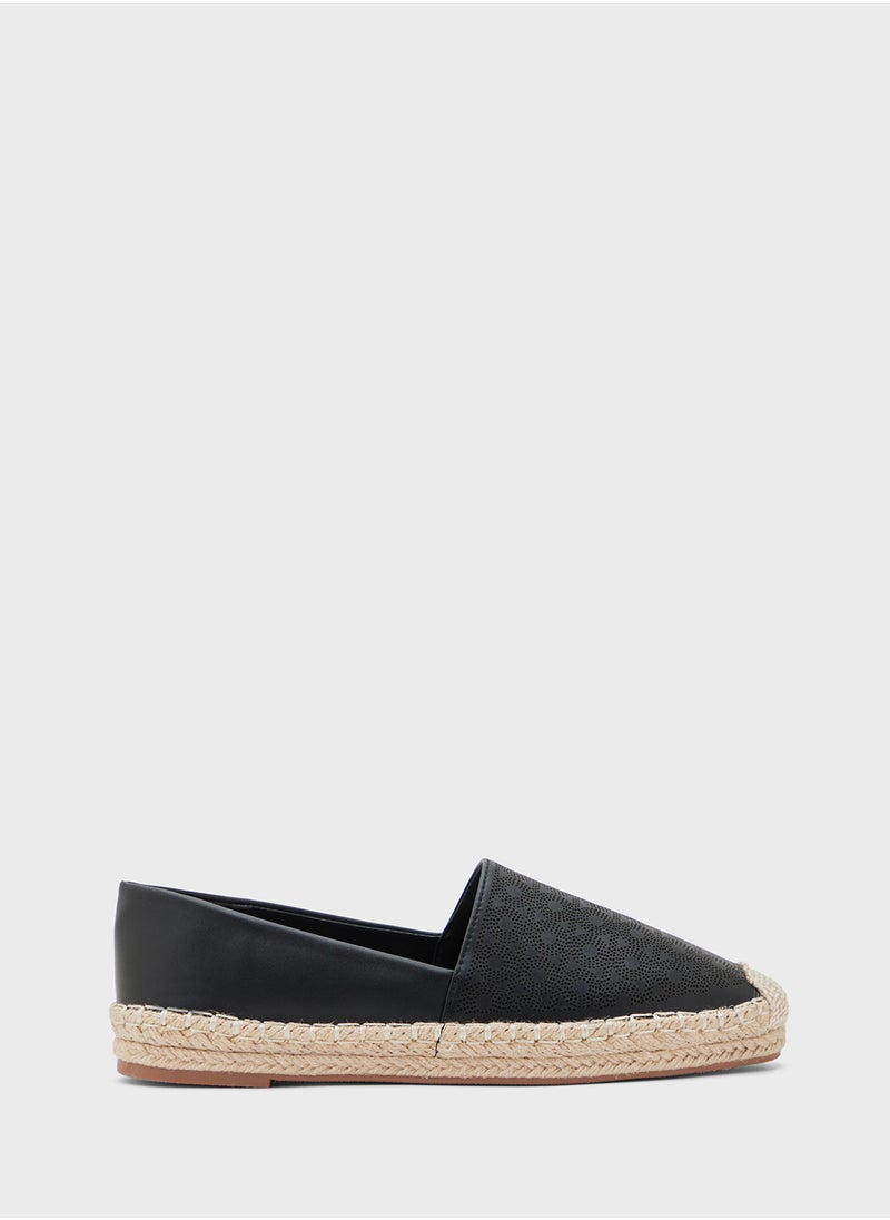 Ginger - Monogram Laser Cut Espadrille - Image 1
