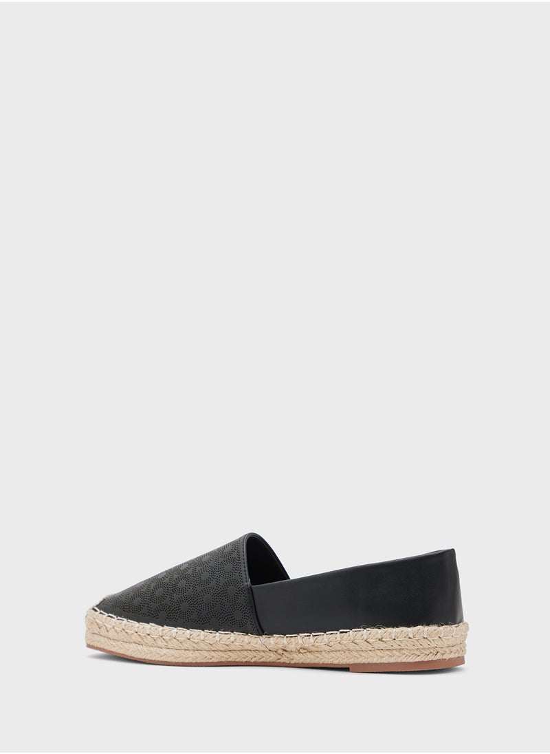 Ginger - Monogram Laser Cut Espadrille - Image 1