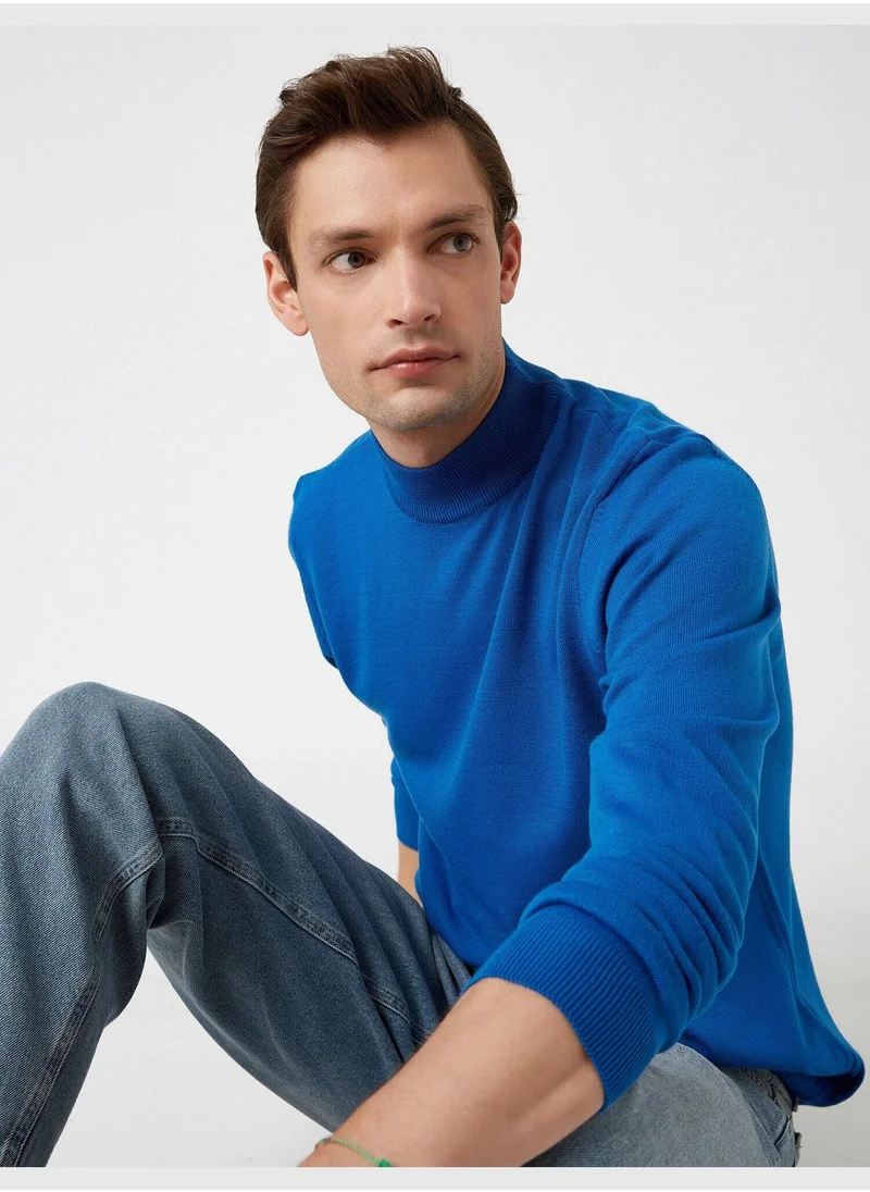 كوتون Knitwear Sweater Half Turtle Neck