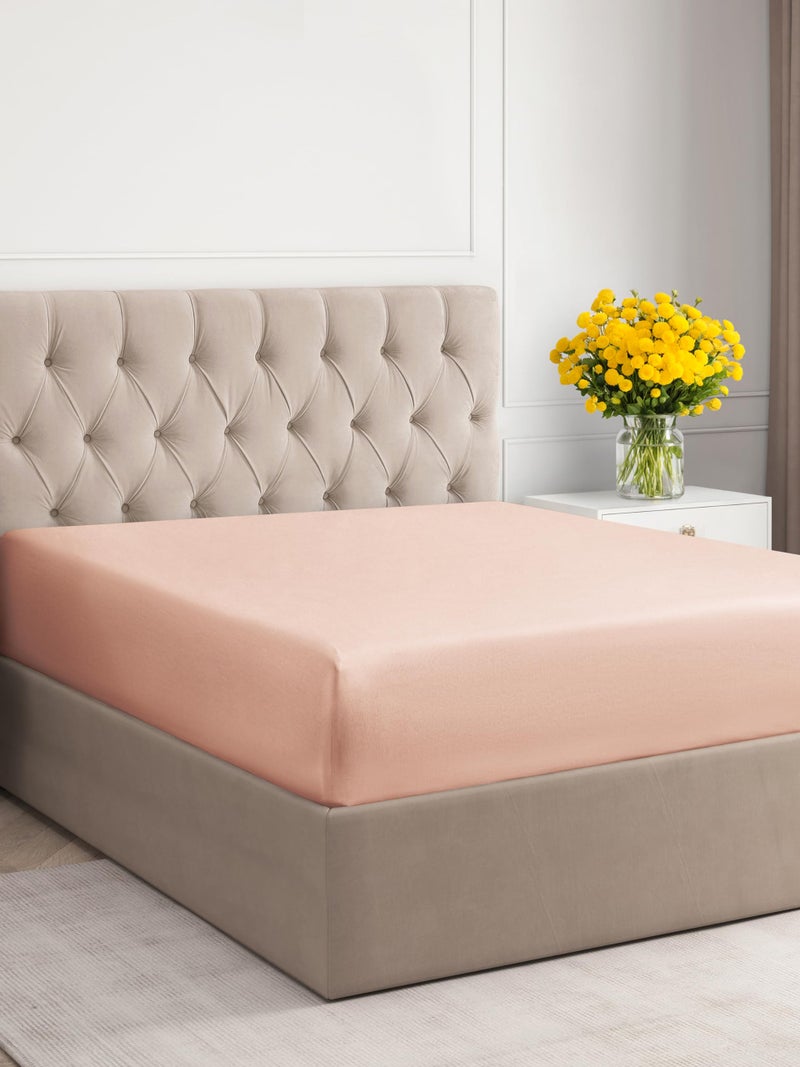 CGK Unlimited CGK Unlimited Cal King Size Fitted Bed Sheet - Hotel Luxury Only - Fits Mattress Up to 16 - Extra Soft  Wrinkle Free  Breathable - Bottom Fitted Sheet - 32 - Lavender Pink  - Image 1