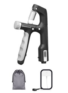 Syarme Hand Grip Strengthener, Electronic Counting hand Grips Workout, Forearm Grip Adjustable Resistance 5-60KG Hand Gripper, Finger Hand Grip Strength Exerciser for Muscle Building and Injury Recovery  - Image 1
