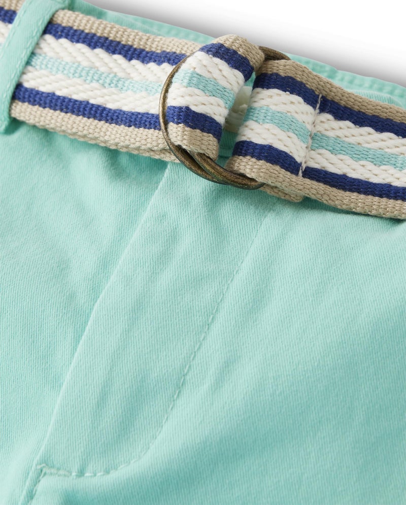 Gymboree,and Toddler Belted Twill Chino Pants,Aqua Sea Kiss,6 - Image 2