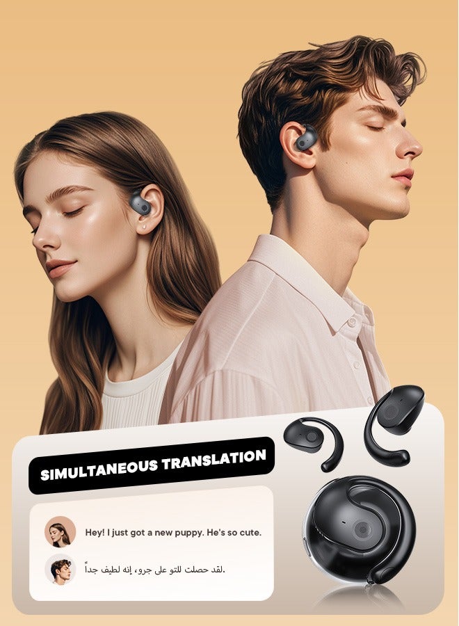 AI Translation and Artificial Intelligence Bluetooth Headphones PRO - High-Quality Wireless Earbuds - Compatible with iPhone, Android, and Computers - Image 2