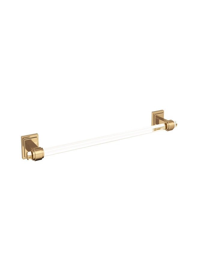 Amerock BH36063CCZ | Clear/Champagne Bronze Towel Bar | 18 in (457 mm) Towel Rack | Glacio | Bathroom Towel Holder | Bathroom Hardware | Bath Accessories - Image 1