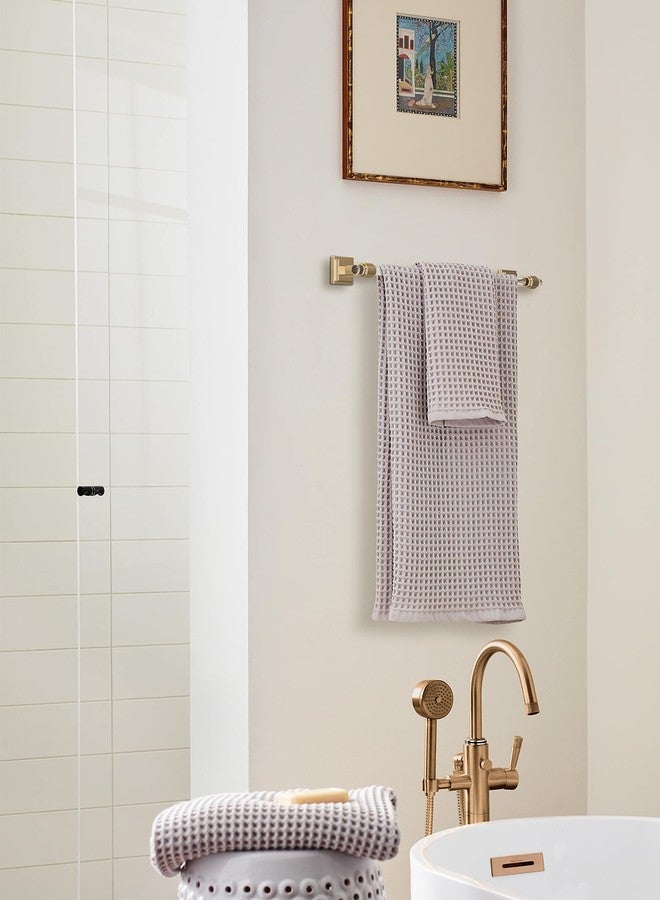 Amerock BH36063CCZ | Clear/Champagne Bronze Towel Bar | 18 in (457 mm) Towel Rack | Glacio | Bathroom Towel Holder | Bathroom Hardware | Bath Accessories - Image 2
