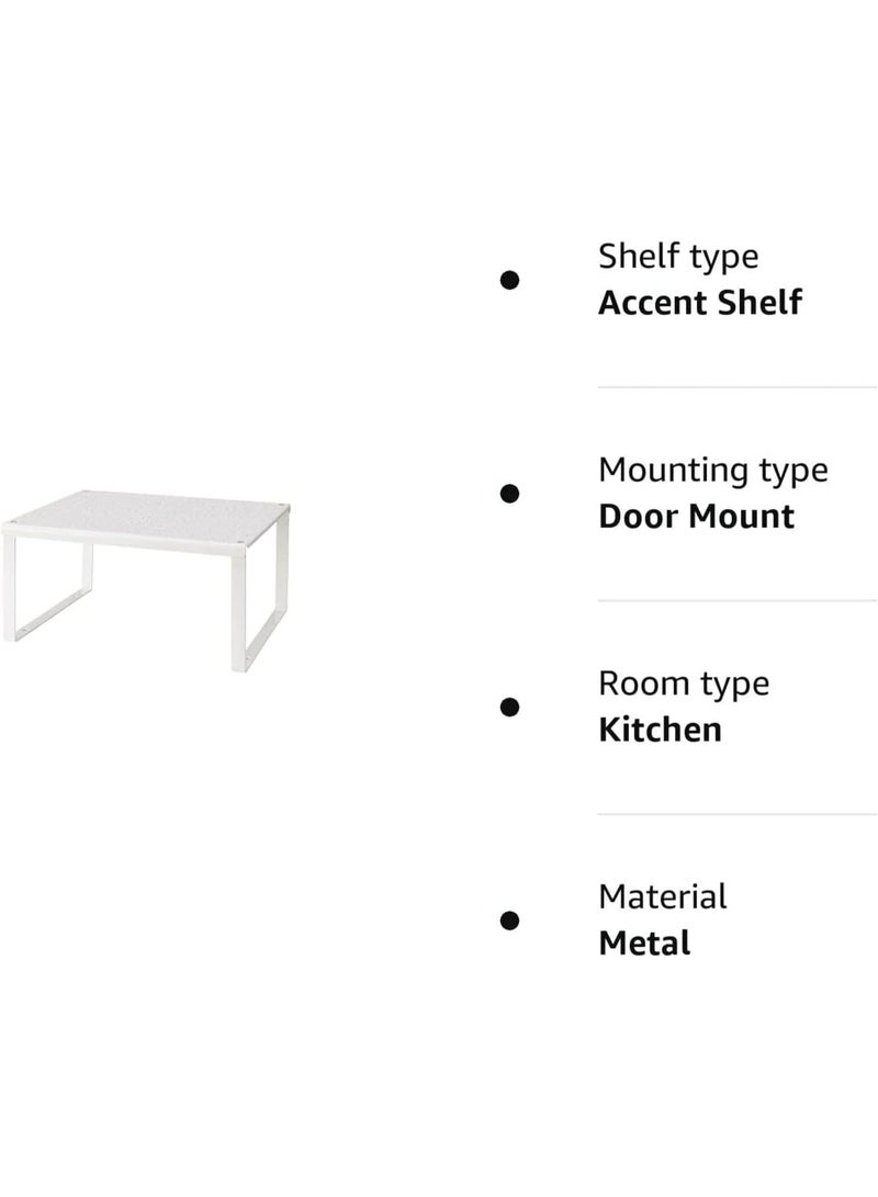 أيكيا منظم أرفف داخلي لخزائن المطبخ من الفولاذ - 32×13×16 سم، أبيض | رف تخزين موفر للمساحة للخزائن، وخزائن المطبخ، ومخازن المؤن، والحمامات، وتنظيم المنزل - Image 5