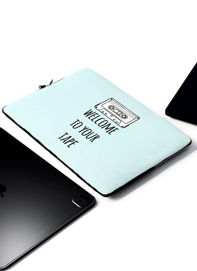 LOUD UNIVERSE Laptop Sleeve 13 inch Welcome to your tape Netflix TV Series 13 Reasons Why Quote Tablet Sleeve - Image 2