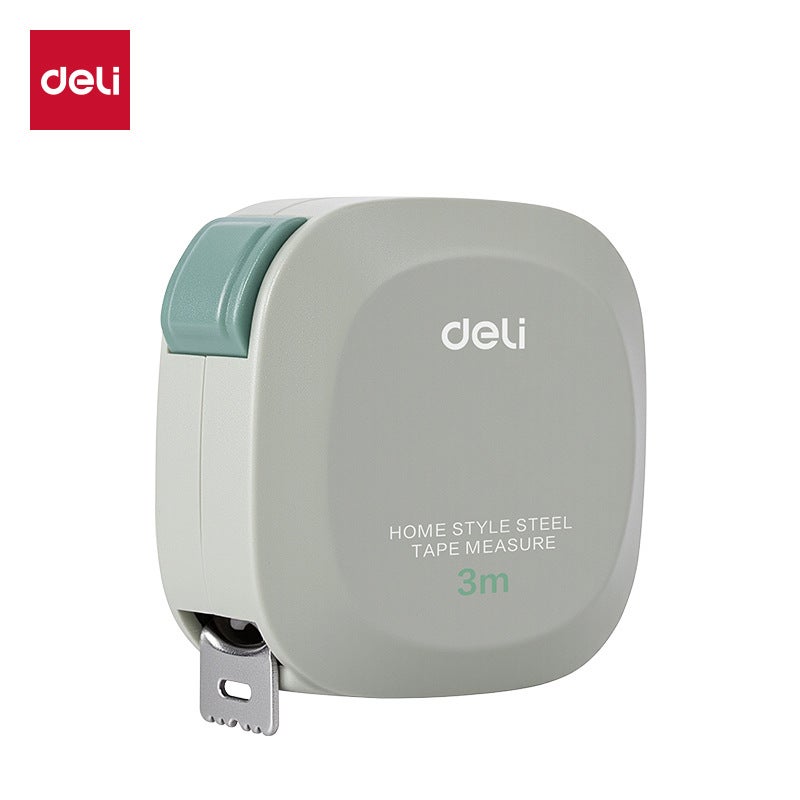 Deli TT303 Green Steel Tape Measure 3m - Image 1