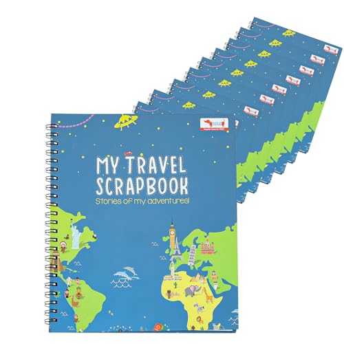 CocoMoco Kids Return Gift Combo Pack For Kids Birthday - Set Of 10 Pieces Of Travel Scrapbook For Ages 5-7 Years, 8-10 Years, 11-14 Year Old Boys Girls (Pack Of 10) - Image 1