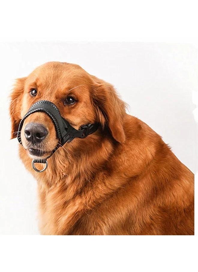yongsheng Nylon Dog Muzzle for Small,Medium,Large Dogs Prevent from Biting,Barking and Chewing,Adjustable Loop(XL/Black)  - Image 4