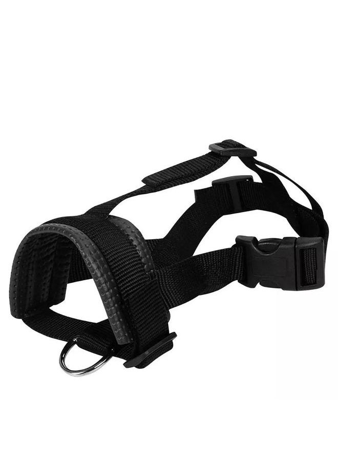 yongsheng Nylon Dog Muzzle for Small,Medium,Large Dogs Prevent from Biting,Barking and Chewing,Adjustable Loop(XL/Black)  - Image 2