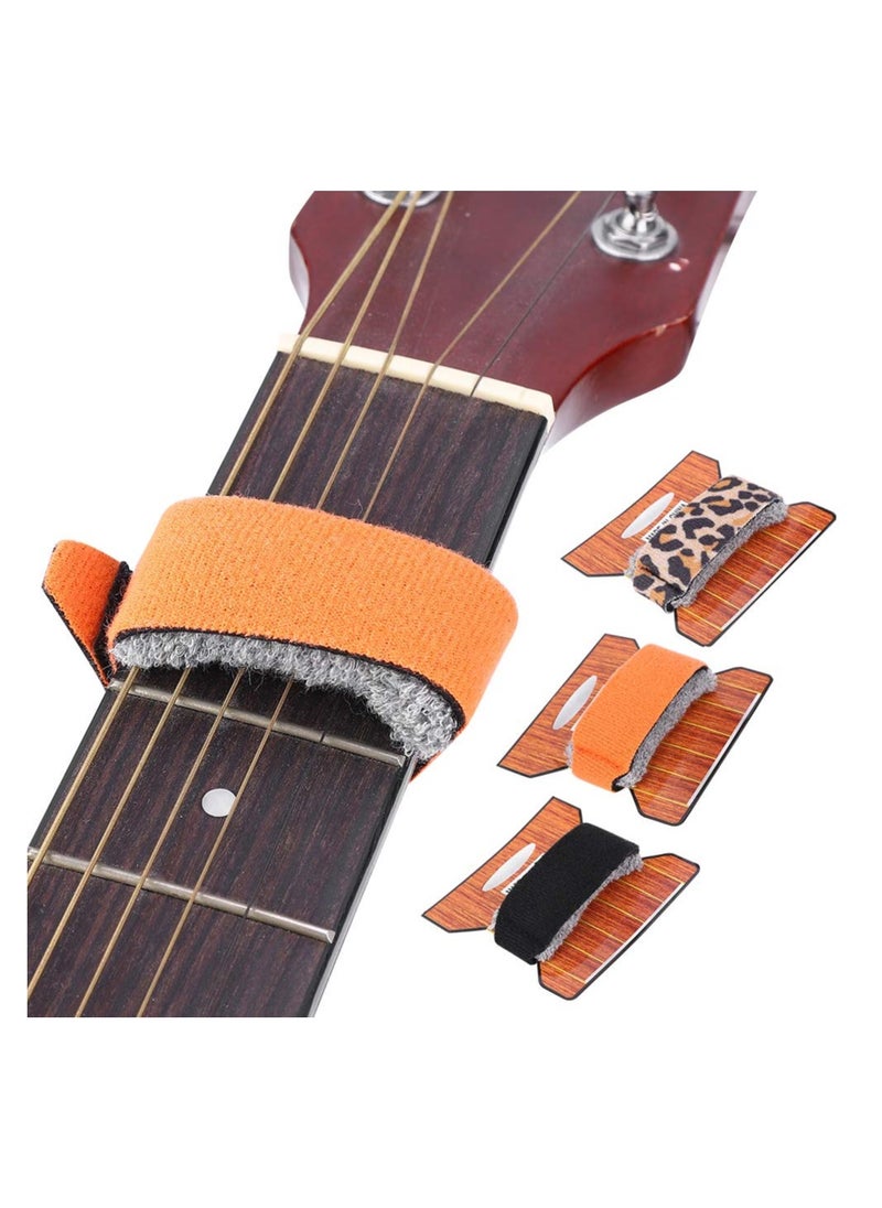 null - Guitar Base String Mute Electric Bass Guitar Dampener Guitar Strings Muter Guitar Mute String Dampener for Eliminating Noise 20cm (3 Pcs) - Image 1