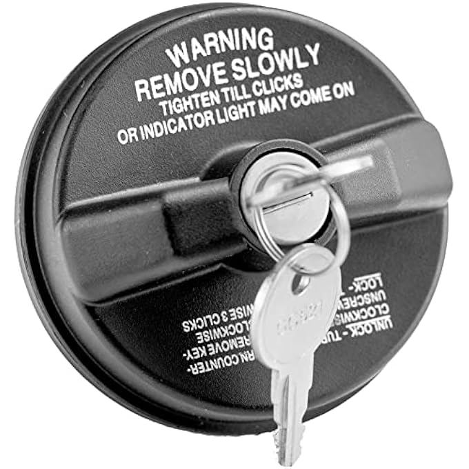 rayihni Locking Gas Cap Lock Fuel Cap For Toyota 4RunnerCamryCorollaTundraTacomaRav4HighlanderAvalonSequoiaPrius  Honda CivicAccordCrvFitPilot  Nissan AltimaSentra Chevy Silverado - Image 1