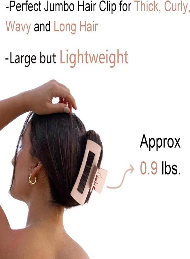 Minta 3.8 Inch Extra Large Claw Clips for Strong Hold - large Matte Hair Clips 4PCS Giant Clips for Long Curly Hair for Women - Image 5