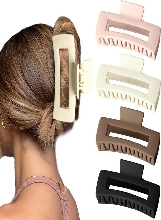 Minta 3.8 Inch Extra Large Claw Clips for Strong Hold - large Matte Hair Clips 4PCS Giant Clips for Long Curly Hair for Women - Image 2
