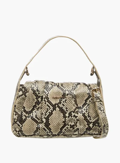 Flora Bella By Shoexpress Women Textured Crossbody Bags with Zip Closure and Adjustable Shoulder Strap
