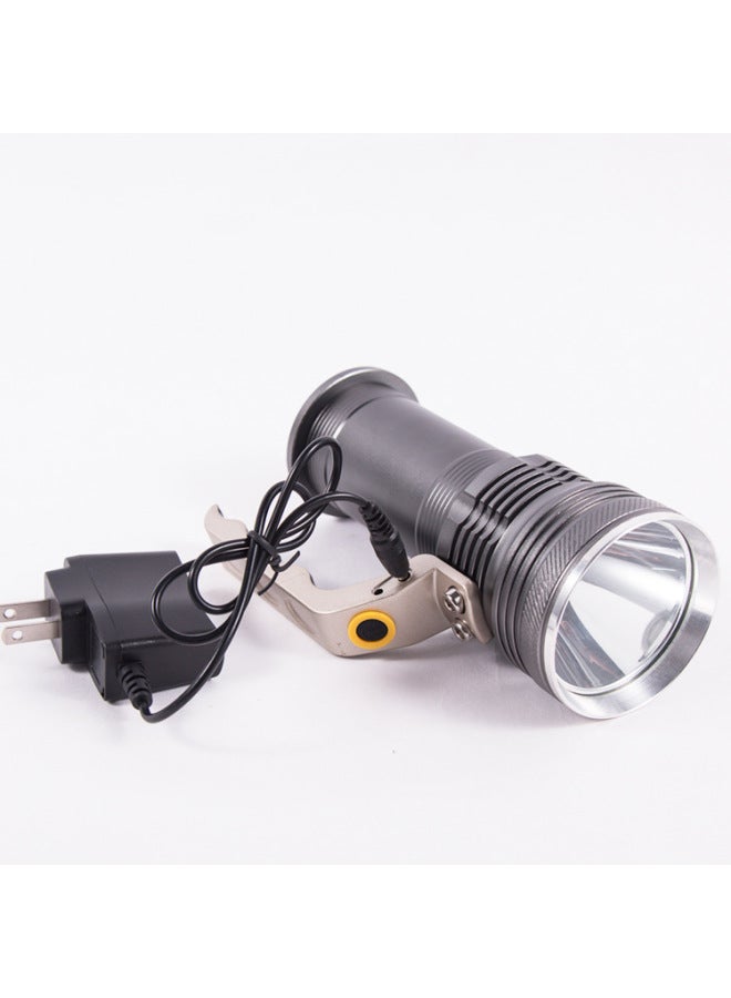 Direct Strong Light Long-range Portable Lamp LED Rechargeable Flashlight High-power Aluminum Alloy Searchlight Wholesale-Color:Single Portable Lamp + Packaging (without Battery + Charger)  - Image 5
