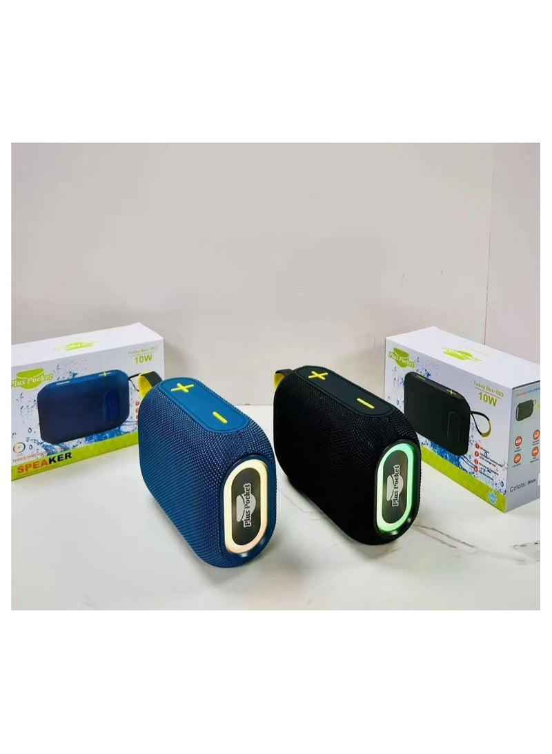 BOX-003 Portable Bluetooth Speaker 10W with RGB Lights & IPX6 Waterproof - Image 3