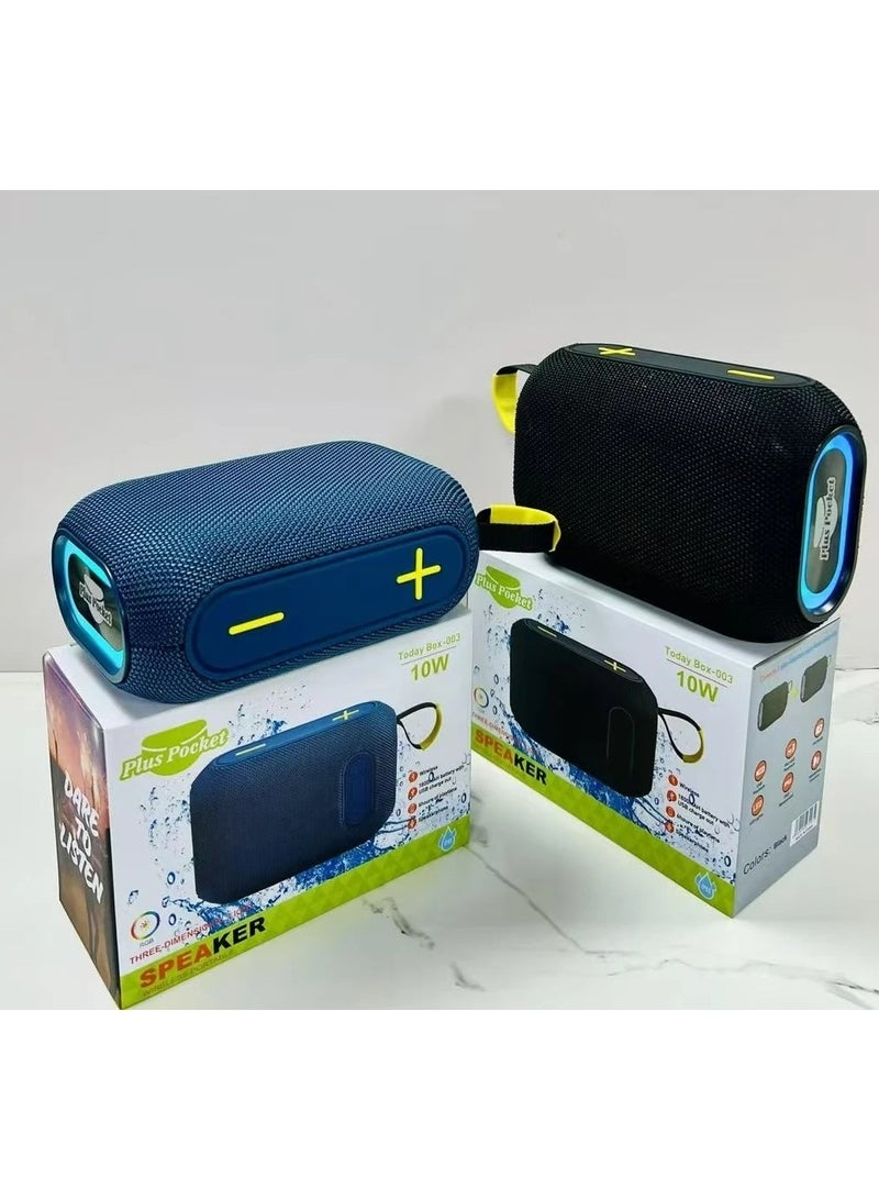 BOX-003 Portable Bluetooth Speaker 10W with RGB Lights & IPX6 Waterproof - Image 2
