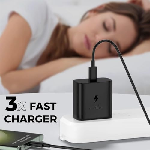 Punnkk 45W Type-C Super Fast Charger with C-C Cable Compatible for Samsung Galaxy S25/S24/S23/S22/S21(Ultra/Plus/Fe),A35/M56/M35/M16/M06/M05/A56/A55 Supports All Series & Other USB-C Device. - Image 5
