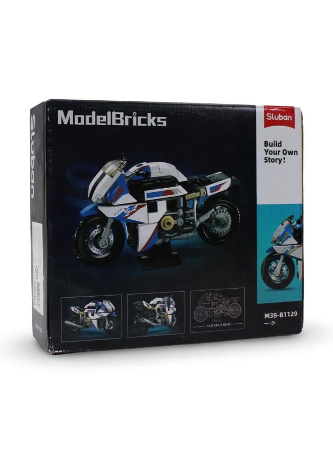 Sluban Motorcycle Building Blocks Set - 242 Pcs - Image 2
