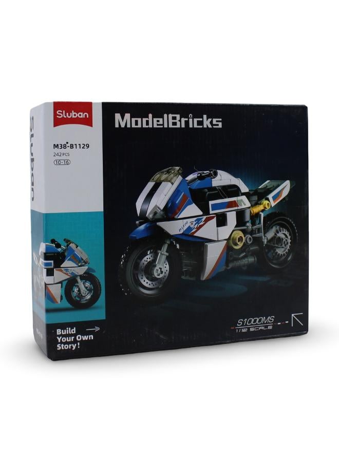 Sluban Motorcycle Building Blocks Set - 242 Pcs - Image 1