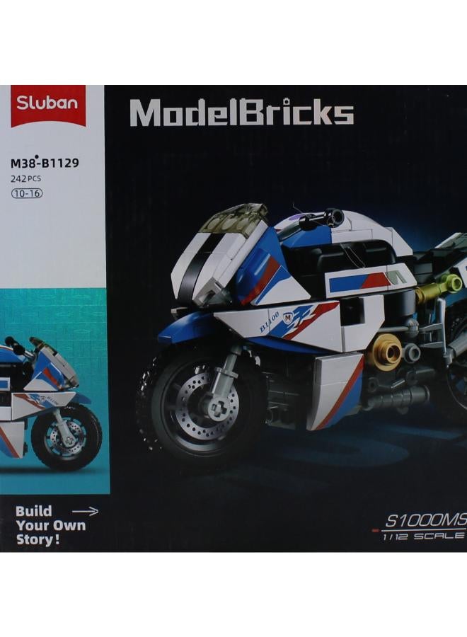 Sluban Motorcycle Building Blocks Set - 242 Pcs - Image 3