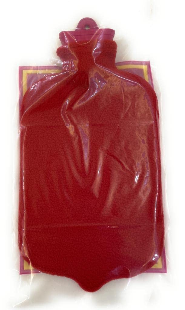 Classic Super Rubber Hot Water Bottle Bag with Cover 2 Ltr Capacity. Heating Bag for Muscular Pain, Back Ache, Neck Pain, Sore Muscles, Stomach Spasm, Menstrual Cramps, Muscle Relaxation, Joint Pains Hot Water Bag - Image 3