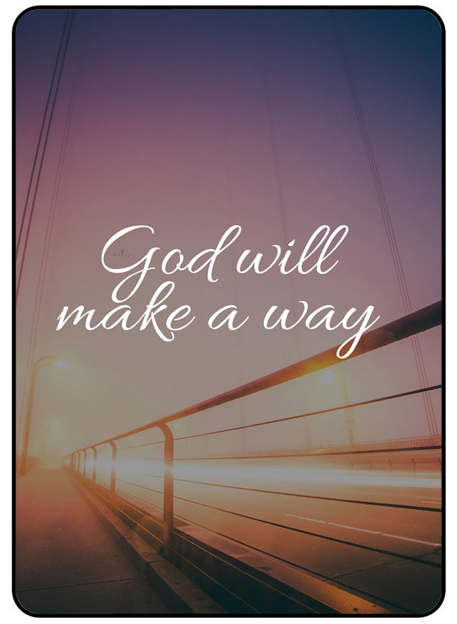AMINA ALSHEBLI Protective Case Cover For Samsung Galaxy Tab A 10.5 Inch (T590) God Will Make a Way - Image 1
