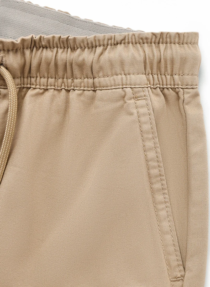 GIORDANO  Kids’ Cotton Twill Drawstring Shorts with Elastic Waist  | Best Price UAE