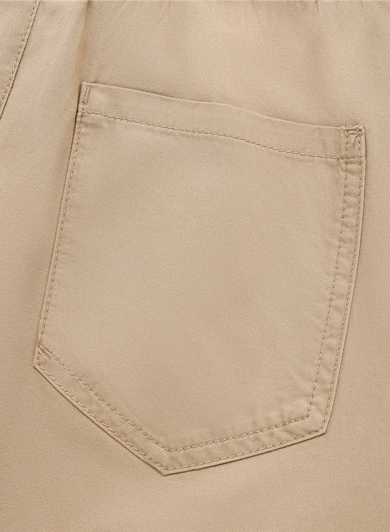 GIORDANO  Kids’ Cotton Twill Drawstring Shorts with Elastic Waist  | Best Price UAE