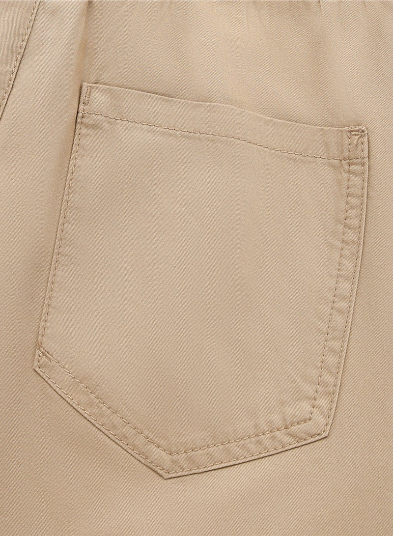 GIORDANO شورتات قطنية للأطفال مع حبل سحب وخصر مرن - Image 5