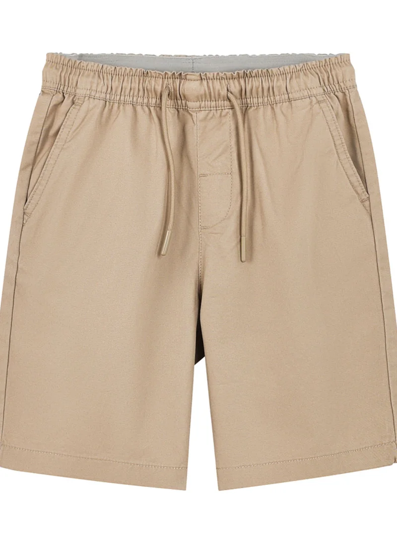 جيوردانو Kids’ Cotton Twill Drawstring Shorts with Elastic Waist