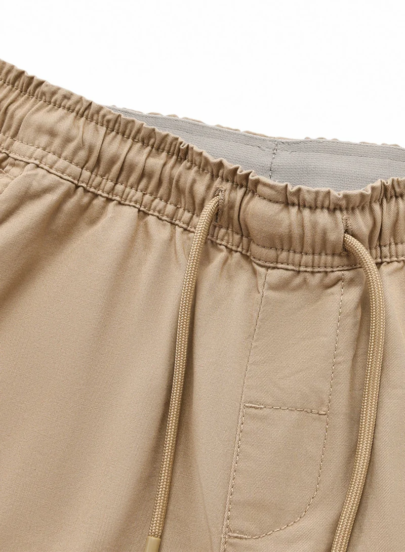 GIORDANO  Kids’ Cotton Twill Drawstring Shorts with Elastic Waist  | Best Price UAE