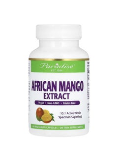 Paradise Herbs Paradise Herbs, African Mango Extract, 150 mg, 60 Vegetarian Capsules  - Image 1