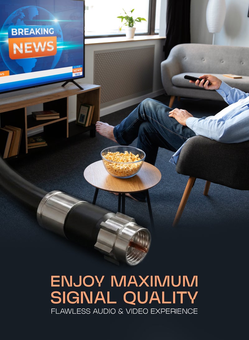 Stargold RG6 Coaxial Cable 48AL Wire 35Y Impedance 75 ohms Coverage Area 48 Percentage High Quality Signal Cable - Image 4